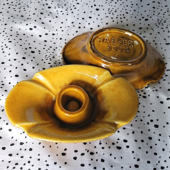 Pair of VTG Haeger Candlestick Holders